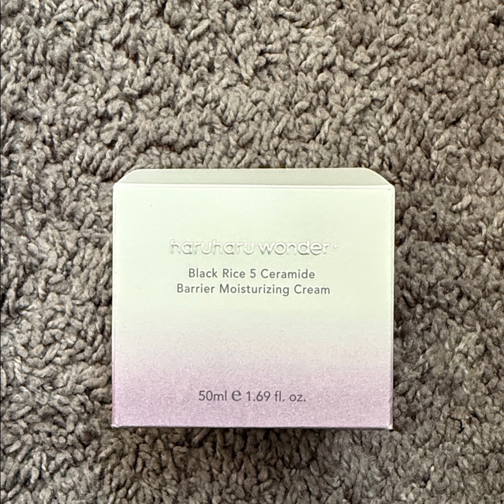 Black Rice 5 Ceramide Barrier Moisturizing Cream - White and Cream